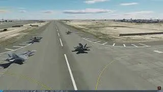 DCS | VFA-202 Black Knights flight of Hornets taking off