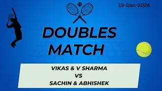 Doubles Match 15-Dec-2024 #tennis #tennisdoubles #tennismatch #clubmatch #tennisreels #tennislovers