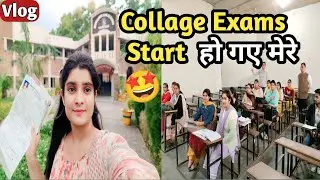 Collage Exams Start हो गए मेरे 🤩 !! Cutejangra015 vlog 💗 !! 