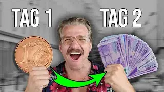 ÜBERLEBEN mit 0,01€ in Europa - Tag 2