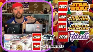 Debut Lego Star Wars Avengers Ghostbusters Barbie Marvel DC Mandalorian Spider-Man Thor Preview