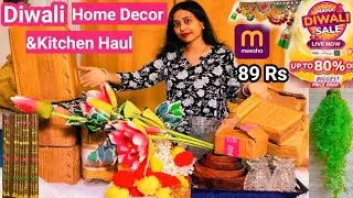 *Meesho* Diwali ,Home Decor & Kitchen Haul |Starts 89 Rs|Huge Collection|Meesho Haul |Sanju glamour 