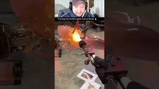 ПРЕВРАЩЕНИЕ РАСПЛАВЛЕННОГО СТЕКЛА В ЖИВОТНОЕ 🧐