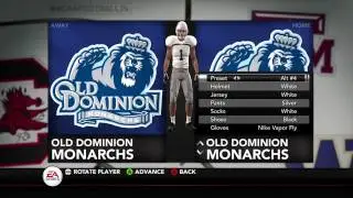 NCAA Football 14: Old Dominion Uniform Sets (Brand New Team!)