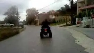kymco kxr 250++ quad stunt complication
