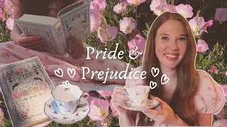 Reading Pride and Prejudice for the first time 🫖🌸 reading vlog | Darcy & Elizabeth forever 🩷