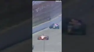 Tomas Scheckter Crashes Whilst Leading The 2002 Indy 500