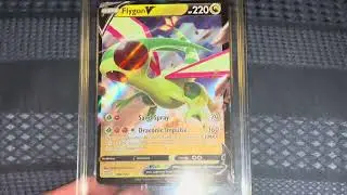 Very Cool ERROR Graded Pok&eacute;mon Card &ldquo;Flygon V&rdquo; Brilliant Stars ⭐️ 🤩