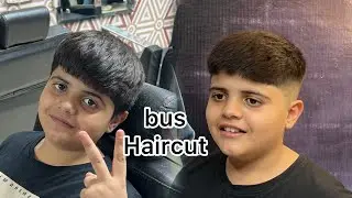 bus hair cut #hairstyle #beard #haircut #barber #like #bus 