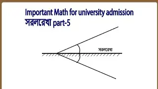 রেখার সাপেক্ষে রেখার বিম্ব, Mirror image of straight line, সরলরেখা-5 For admission part-7