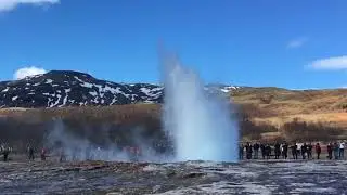 Geysir Hot Spring DoeK VLOG Iceland