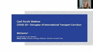 CaaS Nordic Webinar: COVID-19 &ndash; Disruptor of International Transport Corridors. 29.10.2020