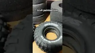 trx4 painted tire, i try to paint the cause i see on some rigs that it looks cool