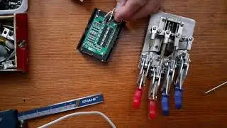 My new prosthetic arm project with adaptive grip on one engine))