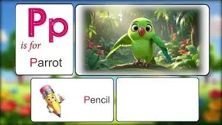 MY ALPHABET (READING & WRITING) BOOK-B | 16  P IS FOR PARROT