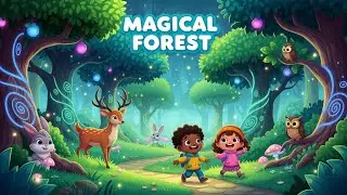 Magical Forest 🌳✨ | Enchanting Kids Song About Nature & Animals | Happy Tales & Tunes