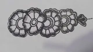 Easy mehndi designs drawing beautiful arebic mehndi design 
