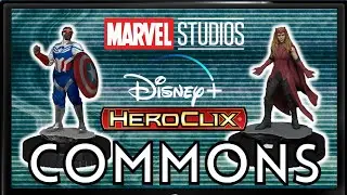 Marvel Studios Disney Plus Heroclix Set Review part 1 Commons