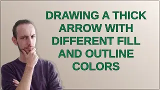 Tex: Drawing a thick arrow with different fill and outline colors