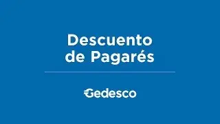 Descuento de Pagar&eacute;s