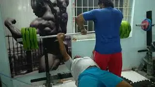 100kg bench presses done by Mr. Majeeth Bai in Iron game fitness