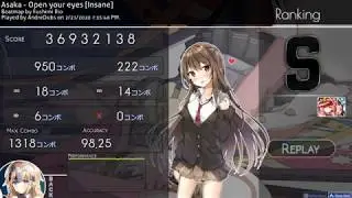 Osu- Occultic;Nine (Asaka) - Open your eyes [Insane] 98.25% HDDT FC