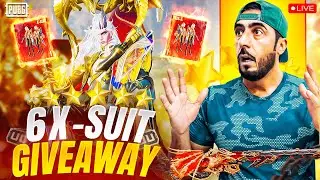 LIVE 💥 Biggest 6x Dravion X-Suits Giveaway by SQ Magic! 🐲 PUBG Mobile Crate Opening