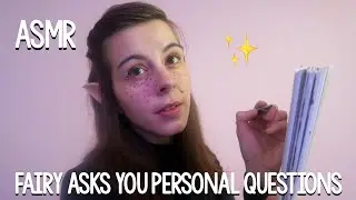 ASMR earth fairy asks you lots of personal questions for a personality test~ up close whispers ✨🤍