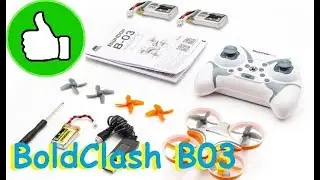 Комнатный квадрик BWHOOP B-03 с тремя аккумуляторами и возможностью FPV апгрейда