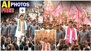 Trending Political Leader AI photos 😎| Free & Unlimited Prompts | BRS CONG BJP⚡