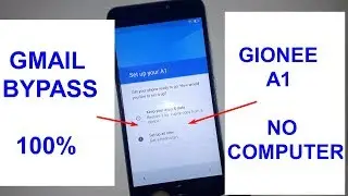 Gionee A1 Google Account Verification Google Lock Gmail Bypas FRP RESET