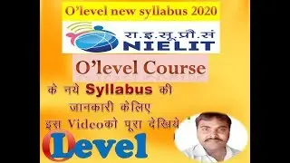 o level new syllabus 2020