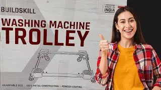 Best Washing Machine Stand With Wheels | BUILDSKILL Washing Machine Trolley Stand | Unboxing  Review