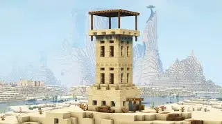 Desert tower in minecraft