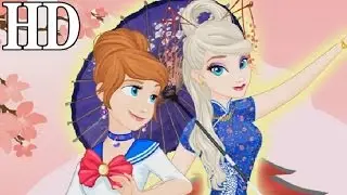 ◕♉◕ Frozen Sisters Asia Travel ღ Dress Up Game Online Video