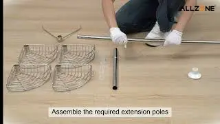 ALLZONE AZ04 Shower Pole Caddy Assembly & Installation Video