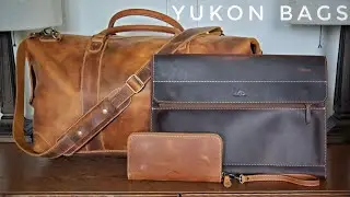 Yukon Bags | Unboxing | Avalanche Leather Duffle Bag, Alsek Laptop Sleeve & Martha Purse Wallet