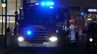 Essex County Fire & Rescue Service, Driver Training, Scania P280 Pump responding in London