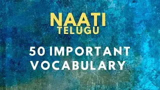 NAATI Telugu 50 Important Vocabulary - 1