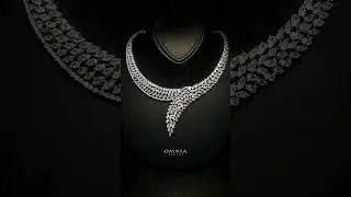 Omnia Selma Bridal Full Set Accessories in High Quality Zircon Stone in Rhodium Plated