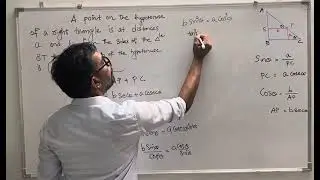 A point on the hypotenuse of a right triangle is at distances a and b from the sides of the triangle
