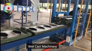 Wet Cast Machinery-Floor tile production process