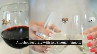 Simply Charmed Magnetic Dog Wine Charms