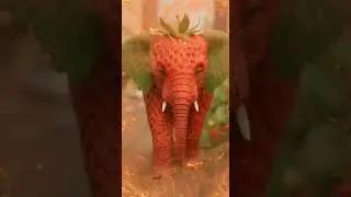 STRAWBERRY &eacute;lephant in real  #brainrot #funnybrainrot #kidsbrainrot #viralbrainrot #ai #aiart
