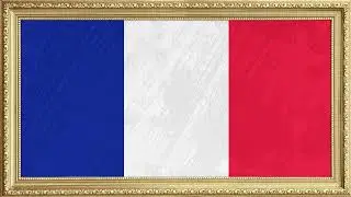 France Flag 4K - Framed French TV Art Wallpaper | Elegant Patriotic Digital Wall Display