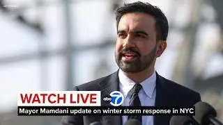 LIVE | Mayor Zohran Mamdani, NYC officials give update on blizzard response in New York City