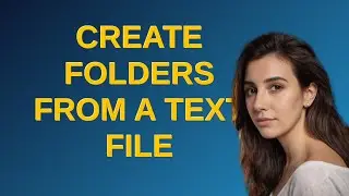 Unix: create folders from a text file