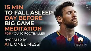 Young Footballer Pre-Game Sleep Meditation with Lionel Messi AI - for Game Success Meditation
