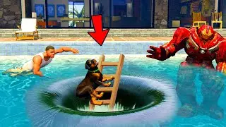 ФРАНКЛИН БАССЕЙН АСТЫНАН ҚОРҚЫНЫШТЫ ЖЕР ТАПТЫ (GTA V)