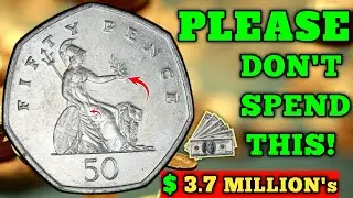Rare 50p Error Coins Worth THOUSANDS! 💰 Queen Elizabeth II Coins You Need to Check!